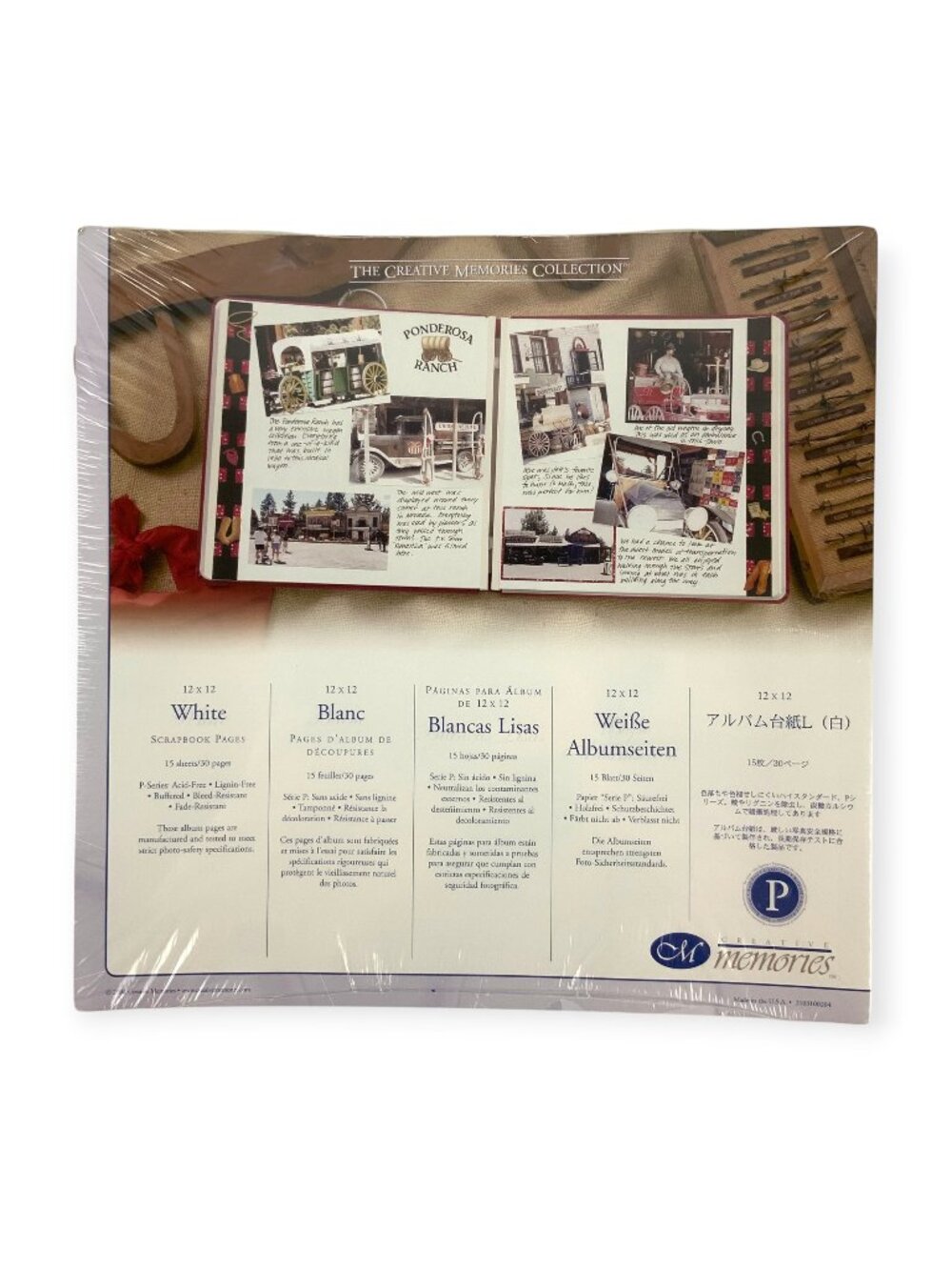 Creative Memories 12x12 White Scrapbook Pages 15 Sheets/30 Pages Acid-Free USA